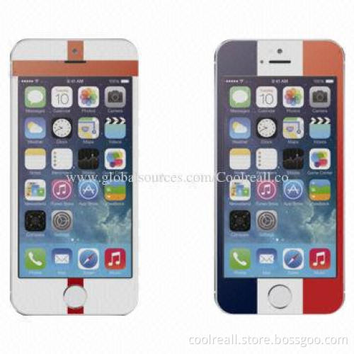 0.33mm Tempered Glass Screen Protectors for iPhone 5, 5S/5C, FIFA World Cup with Natural Color